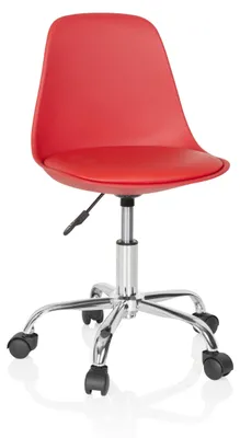 Produktbild von hjh OFFICE Kinderdrehstuhl FANCY II Schreibtischstuhl für Kinder höhenverstellbar ohne Armlehnen Kunstleder