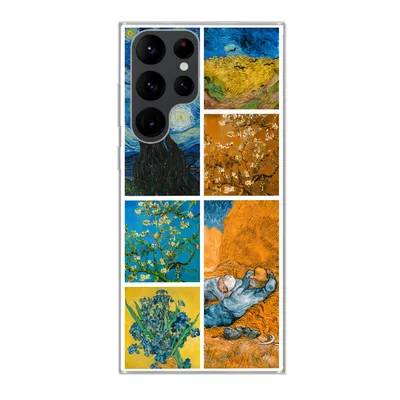 Produktbild von MuchoWow® Handyhülle Schutzhülle Hülle für Samsung Galaxy S22 Ultra Van Gogh - Collage - Alte Meister Silikon Softcase Handy Hülle - Abbildung
