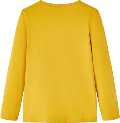 Produktbild von vidaXL Kinder-Langarmshirt Dunkles Ocker 128