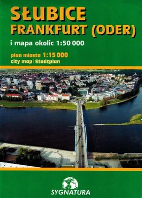 Immagine prodotto di Słubice, Francoforte sull'Oder. Mappa della città / Mappa turistica della zona. Numero di riferimento