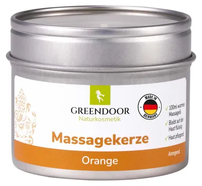 Produktbild von GREENDOOR Massagekerze Orange