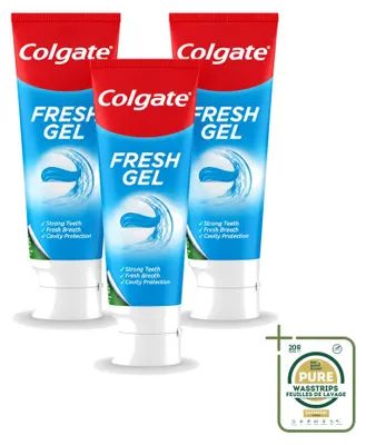 Immagine prodotto di 3 tubetti di dentifricio Colgate Blue Fresh Gel - 75 ml - Confezione risparmio - 3 pezzi