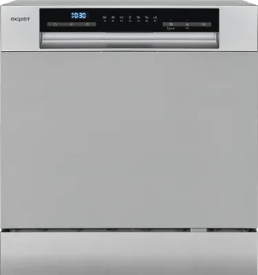 Produktbild von Exquisit Geschirrspüler GSP508-030D silber | Spülmaschine 55 cm | Power+ | ECO Modus | Standgerät