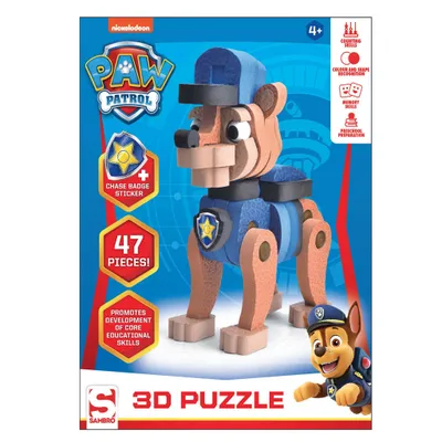 Produktbild von Paw Patrol 3D Puzzel Chase 47 Stukjes