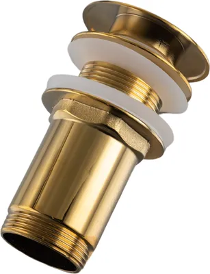 Zdjęcie produktu dla Korek Balneo click-clack uniwersalny umywalkowy mosiężny 66 mm x G1 1/4 złoty