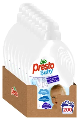 Produktbild von Presto Flüssigwaschmittel Baby, Feinwaschmittel für Kinder, 8 x 25 Waschgänge, 12 kg