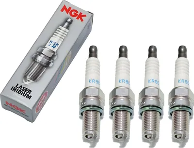 Image de Kit de bougies d'allumage NGK 4x KR9CI en iridium, non déphasées, de 19 mm, pour BMW K 1300 R de 2009 à 2015