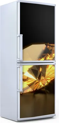 Produktbild von Kühlschrankdekoration  60x180 cm  Aufkleber auf dem Kühlschrank - Diamanten Edelsteine