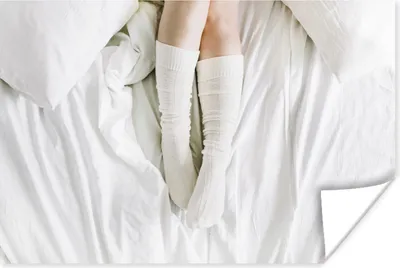 Produktbild von MuchoWow® Poster Winter - Bett - Socken 60x40 cm - Schlafzimmerdekoration