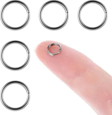 Image de Porte-clés en acier inoxydable - Ferrures à enrouler à double rainure - 500 pièces - Argent
