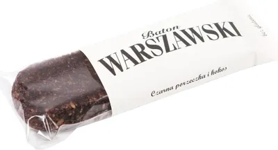 BATON CZARNA PORZECZKA Z KOKOSEM BEZGLUTENOWY 50 g - BATON WARSZAWSKI