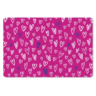 Produktbild von MuchoWow® Schreibtischunterlage Herzen - Design - Romantisch 60x40 cm - XXL Mauspad - Großes Mauspad
