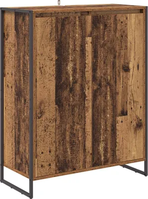 Zdjęcie produktu dla vidaXL Szafka na buty z drzwiczkami z drewna odzyskanego 79 x 36 x 100 cm materiał drewnopochodny