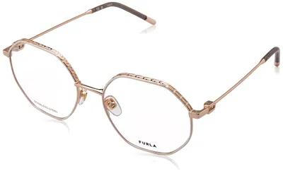 Produktbild von Furla Damen Vfu637 Sonnenbrille, Shiny Rose Gold mit weißen Teilen, 52
