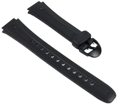 Obrázek produktu pro Náhradní řemínek k hodinkám Casio, pryskyřičný řemínek, černý, W-210-1CVES, W-210