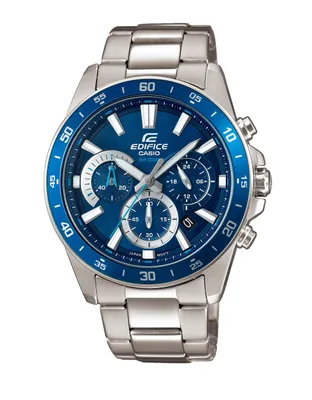 Productafbeelding van Casio Edifice, analoog herenhorloge, roestvrij staal, zilverkleurig, model EFV-570D-2AVUEF