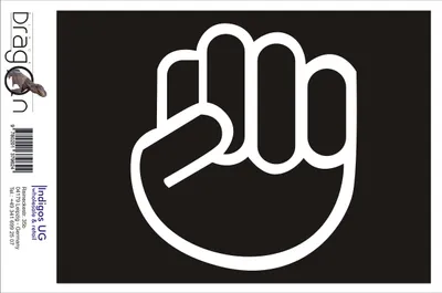 Produktbild von Aufkleber / Autoaufkleber - JDM / Die cut / Auto / OEM - The Shocker Fist - 110cx120 mm pink - Heckscheibe / Heckscheibenaufkleber