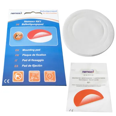 Produktbild von NEMAXX® Rauchmelder Befestigungspad Ø80mm – 3M High-Tack Klebepad, Selbstklebend – Montage Ohne Bohren – Für Rauch-, CO- & Thermomelder – 1 Stück