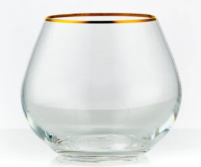 Produktbild von Wassergläser Gläser Model Viola Gold 340 ml 6er Set Kristallglas mit Goldrand Bohemia Crystalex