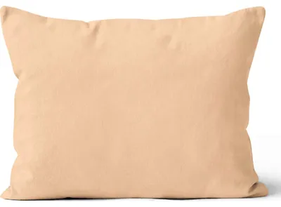 Imagen del producto de Funda de cojín de microfibra, 50x70 cm, color beige