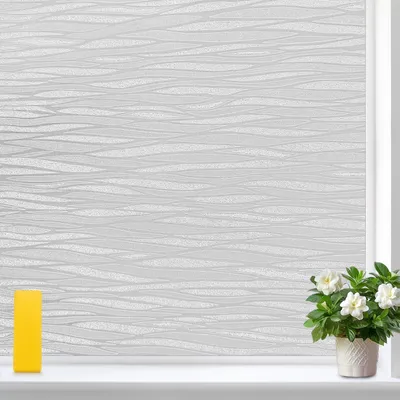 Productafbeelding van Frosted Raamfolie Golfpatroon 105x200cm