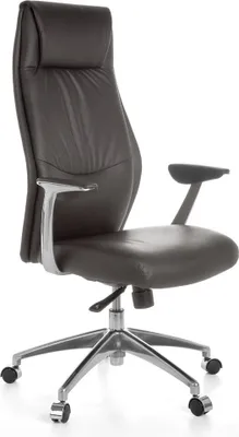 Produktbild von Amstyle Bürostuhl OXFORD 1 Echt-Leder Braun Schreibtischstuhl 120KG Chefsessel mit Synchronmechanik Drehstuhl ; SPM1.146