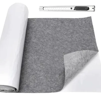 Zdjęcie produktu dla Filc samoprzylepny ciemnoszary do mebli 220 x 40 cm 2 mm DIY