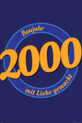 Produktbild von Geburtstagsposter - Poster - 2000 - Mit Liebe + Ü-Poster