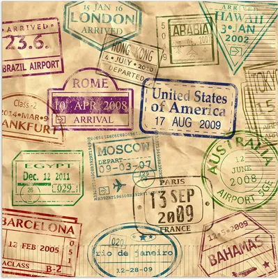 Image de 16 serviettes Carte du monde 33 x 33 cm - taille unique
