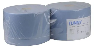 Produktbild von 2 Rollen Putzpapierrolle 22cm breit 100% Zellstoff 2 lagig 1000 Blatt
