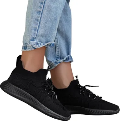 Produktbild von Damen Sneaker Sportschuhe Freizeit Turnschuhe Leicht Schuhe Orlin Schwarz Gr.37