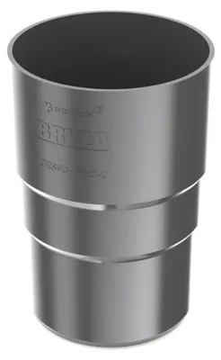 Produktbild von BRYZA Kunststoff Fallrohrverbinder Ø 90 mm, Anthrazit RAL 7021