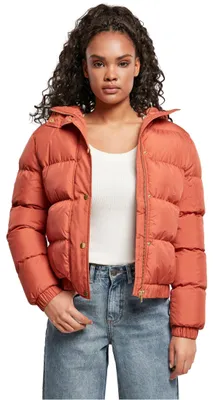 Immagine prodotto di Urban Classics Donna - Puffer invernale con cappuccio terra - 4X