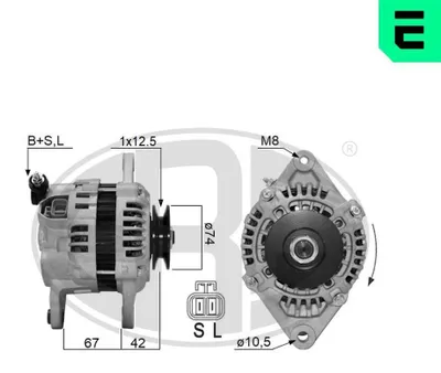 Produktbild von ERA 209621A Lichtmaschine Generator LiMa 60A 14V für MAZDA MX-5 I (NA)