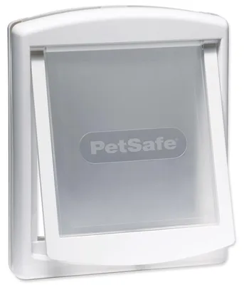 Obrázok produktu pre Dvere PETSAFE biele s priehľadnou klapkou 740 1 ks
