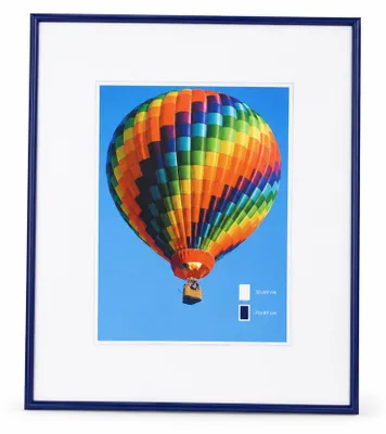 Produktbild von NLS Kunststoff Bilderrahmen Wanddeko Collage Poster Fotorahmen Bildträger Lifestyle - Farbe: Blau | Format: 50x60