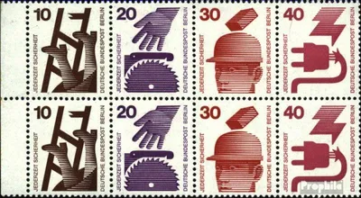 Produktbild von Briefmarken Berlin (West) 1972 Mi Hbl16 postfrisch Unfallverhütung