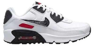 Imagen del producto de Nike Air Max 90 LTR, color blanco,  y rojo (talla para jóvenes) - Talla europea 38.5