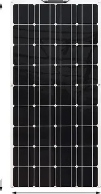 Obrázek produktu pro Solární panel, flexibilní, nabíjení 12V/24V