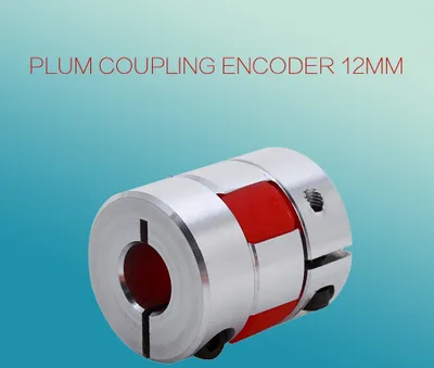 Image de 6.35mm x 12mm Flexible Plum Shaft Coupling CNC Stepper Motor Encoder Coupler