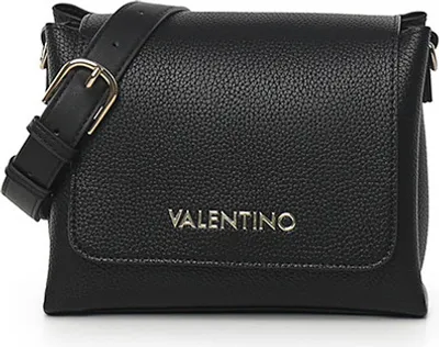 A black Valentino handbag is shown against a white background.