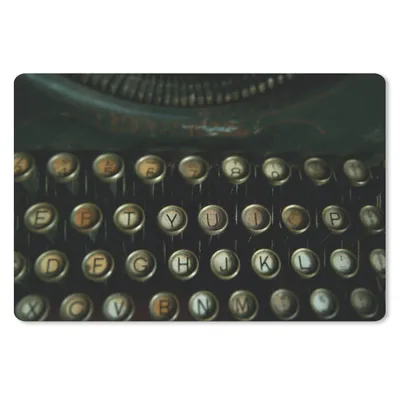 Produktbild von MuchoWow® Mauspad Mousepad Schreibmaschine - Vintage - Tastatur 27x18 cm - Mousepads - Maus Mat - Pad - Mausunterlage - Büroartikel - Desk Matten