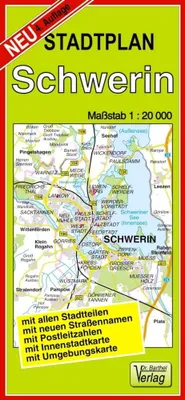 Produktbild von Stadtplan Schwerin 1 : 20 000