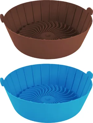 Produktbild von 1/2 Stück Frittier-Grillpfanne, wiederverwendbare Silikoneinlage, verdickte Frittier-Backform, Frittierzubehör für die Küche zu Hause