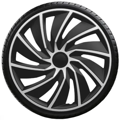 Obrázek produktu pro Poklice 17" TURBO Silver-Black sada 4 kusy