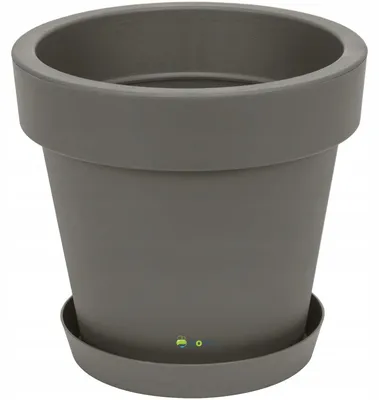 Produktbild von Botle DLO Gießkanne mit Untersetzer Ø 25 cm Steinoptik Grau