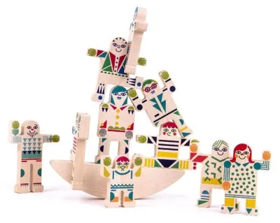 Produktbild von Bajo Holz Stapelspiel Balance - pädagogisches Spielzeug 11-teilig