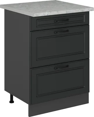 Obrázek produktu pro Spodní skříňka kuchyňské linky Vicco R-Line Antracitový venkovský dům 60 cm PD Mramor, Model 53810