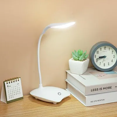Obrázek produktu pro LED noční lampička pro děti, flexibilní stolní lampa do kanceláře a studovny, dobíjecí přes USB, růžová