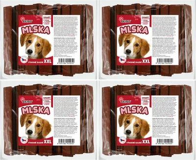 Obrázek produktu pro Akinu MLSKA Hovězí plátky pamlsek pro psy 4 x 25 ks